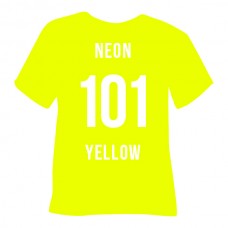 Poli-Tape Tubitherm Flock Neon Yellow (101) - термотрансферна плівка Полі-Тейп Тубітерм Флок Неон Жовта (1 пог м)